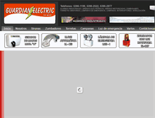 Tablet Screenshot of guardianelectric.com.mx
